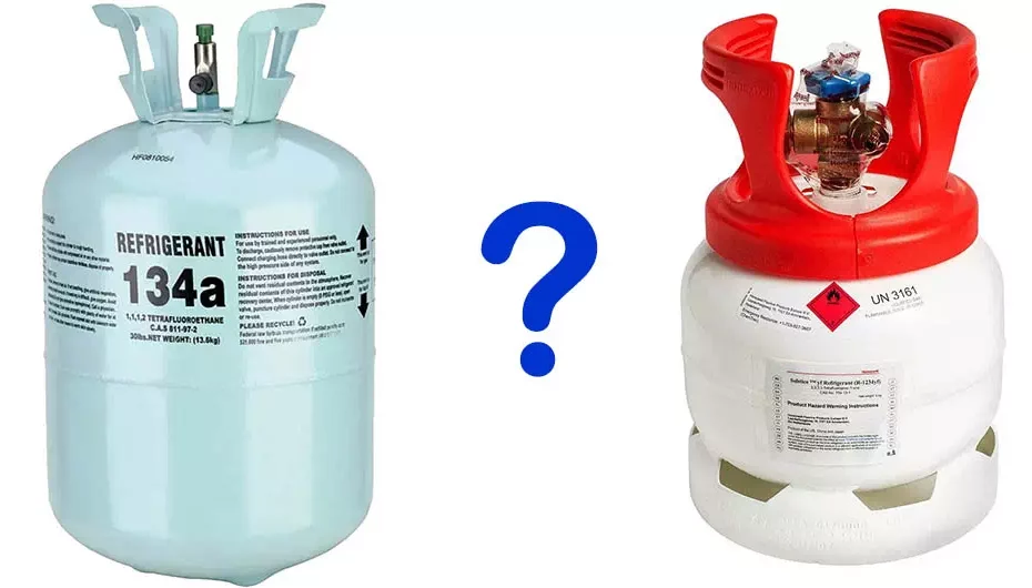 R134a vs R1234yf